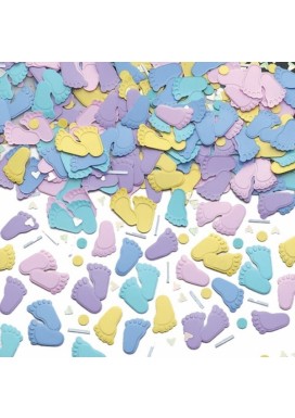 Pitter Patter Embossed Metallic Mix Confetti