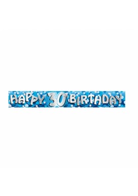 Happy 30th Birthday Foil Banner