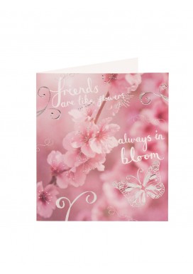 Simply Pink Blossom Birthday Card
