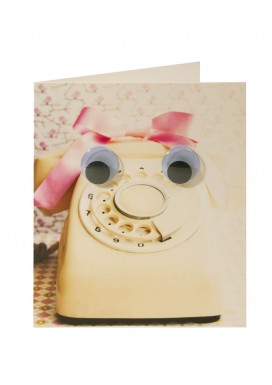 Simply Blank Greeting Card Telephone