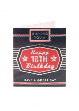 Simply 18th Birthday Wishes Card