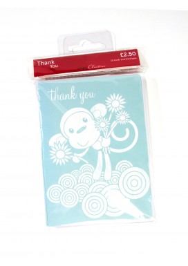 Simply Sweet Monkey Thank You Cards -  Set Of 10