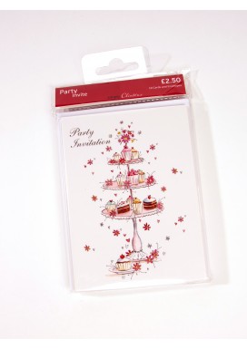 Simply Pretty Cupcakes Party Invitations - Set of 10