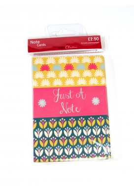 Simply Pretty Floral Block Note Cards - Set of 10