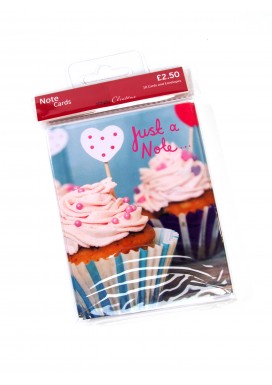 Simply Pretty Cupcake Note Cards -  Set Of 10