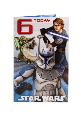 Age 6 Star Wars Pop Up Birthday Card