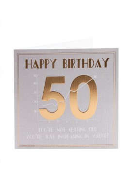 Five Dollar Shake Luxury 50th Birthday Card